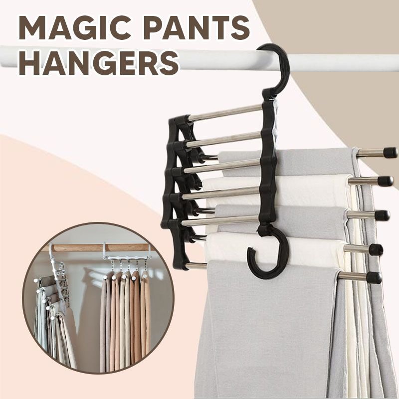 Mocca Magic Space Saving Multi Functional Pants Rack Hanger