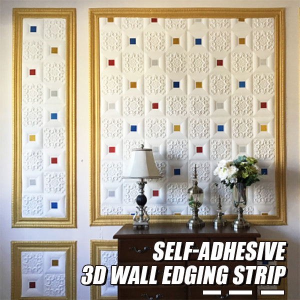 🔥Last Day Promotion - 50% OFF🔥 Self-adhesive Environmental Protection 3D Wall Edging Strip (7.55 FEET/ROLL)