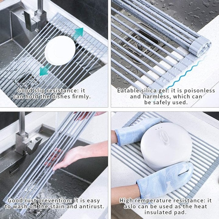 (🔥HOT SALE - 49% OFF) Roll Up Sink Rack, Buy 2 Free Shipping