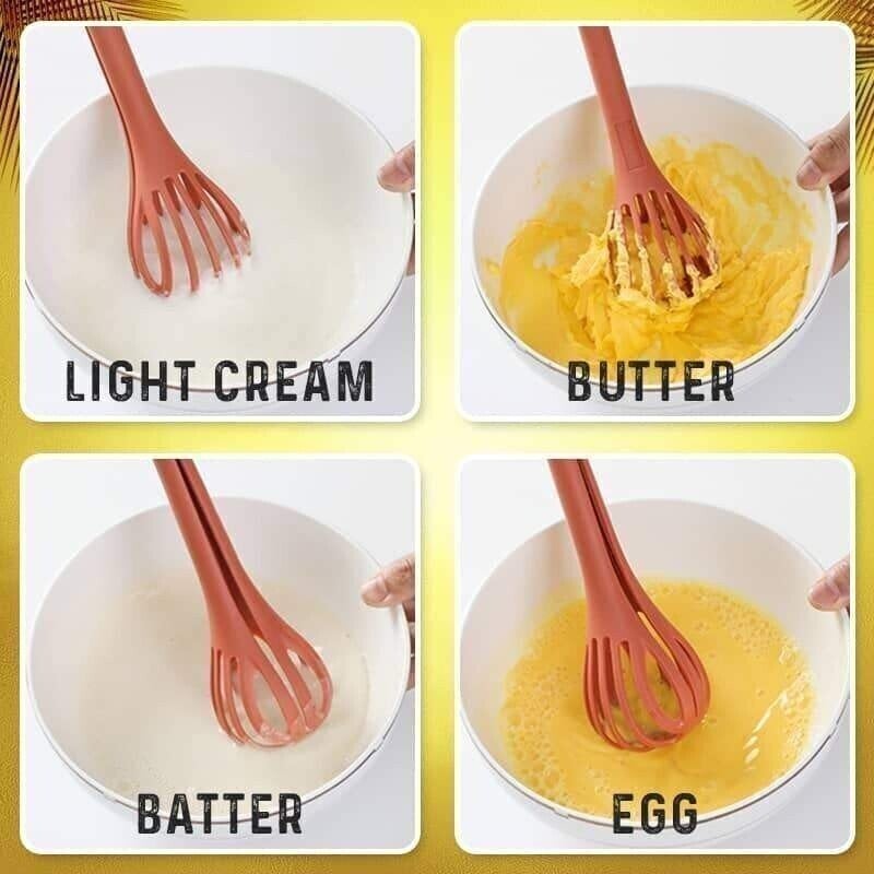 (New Year Promotion- SAVE 48% OFF)Kitchen Tongs Egg Whisk🔥BUY MORE SAVE MORE🔥