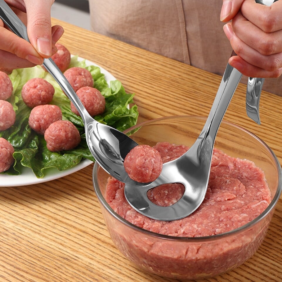 (🎄CHRISTMAS SALE NOW-48% OFF) Stainless Steel Meatball Maker Spoon(BUY 3 GET 2 FREE NOW!)