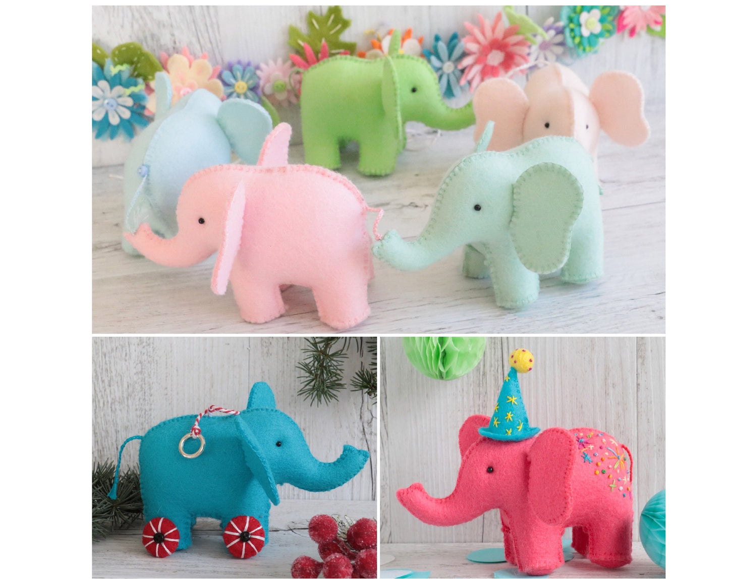 Lovely Elephant Decor Template- With Instructions